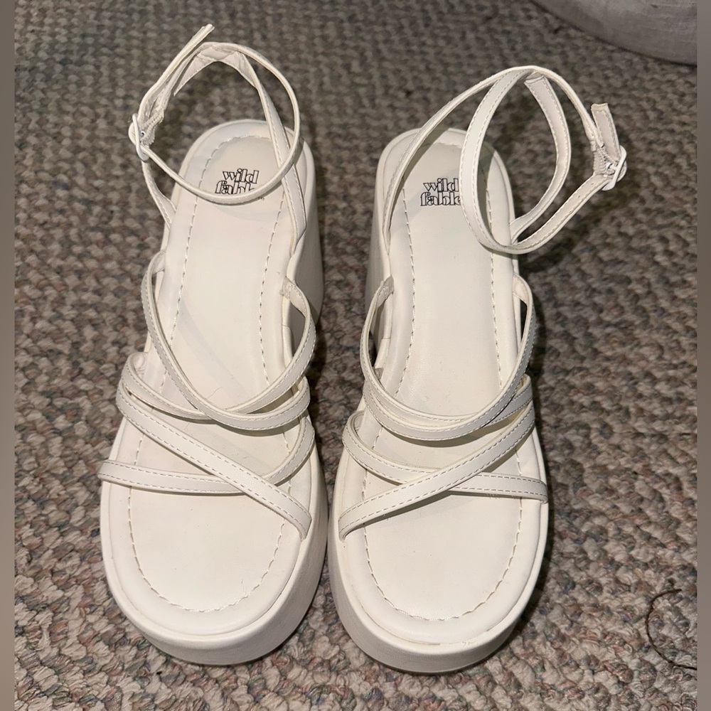 White Fable Platform Shoes